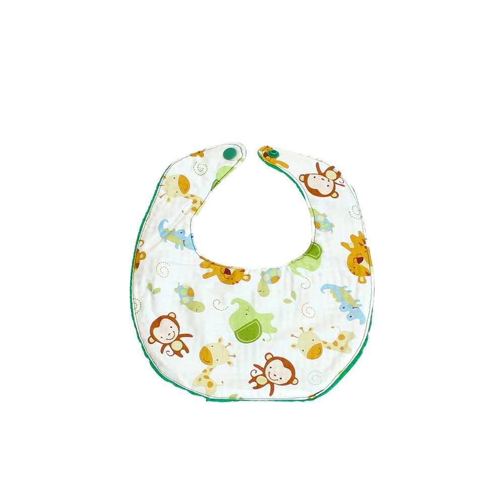 Bavoir (petit) - Jungle - Nid d'abeille vert