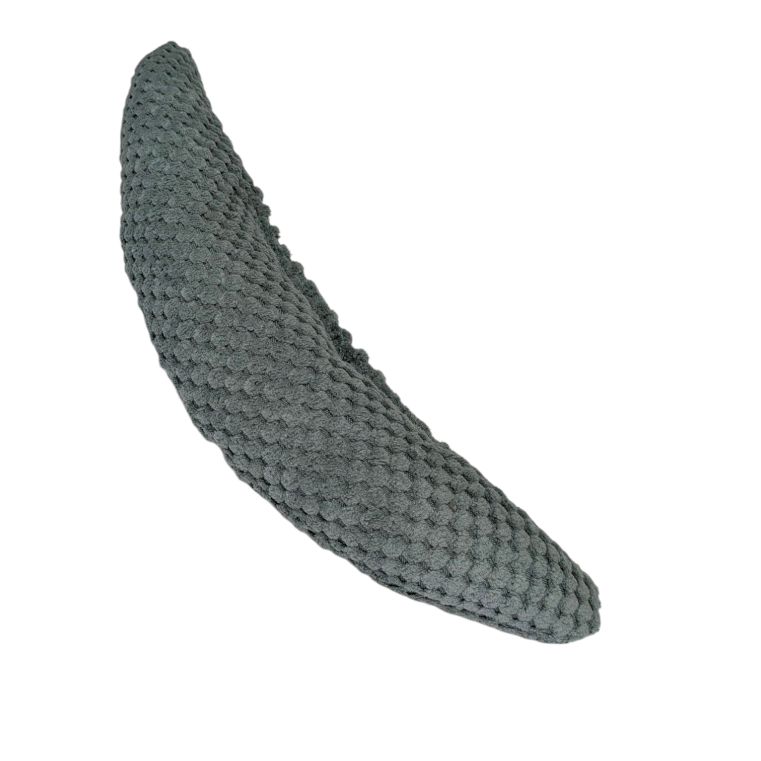 Coussin à la valériane - Banane - Velours gaufré Menthe 06