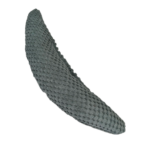 Coussin à la valériane - Banane - Velours gaufré Menthe 06
