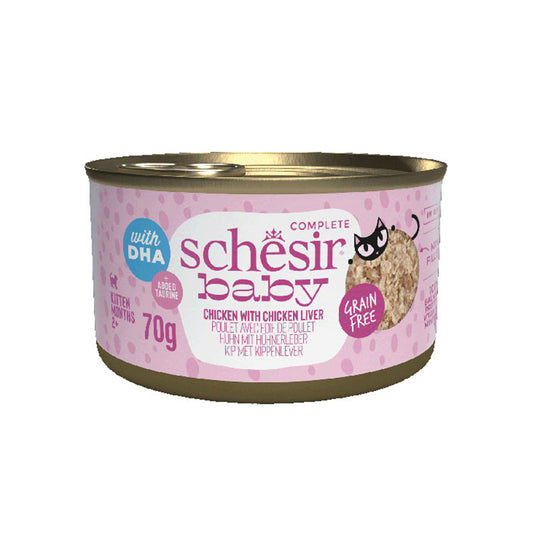 12x Schesir Baby Filet - Bouillon - Poulet