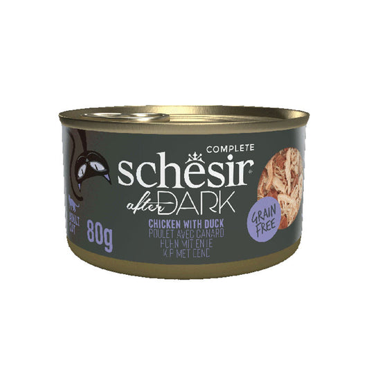 12x Schesir After Dark Filet - Bouillon - Poulet Et Canard