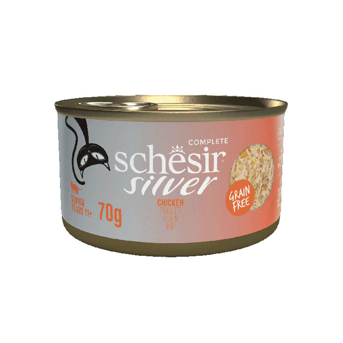12x Schesir Silver Filet - Bouillon - Poulet