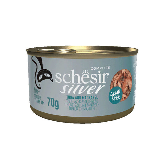 12x Schesir Silver Filet - Bouillon - Thon Et Maquereau