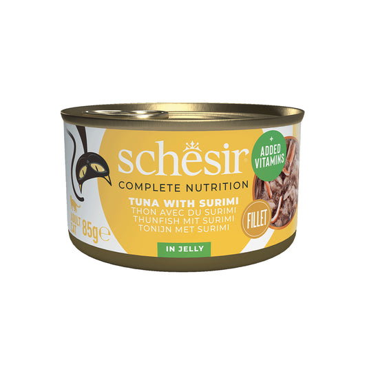 12x Schesir Gelée - Thon Avec Surimi