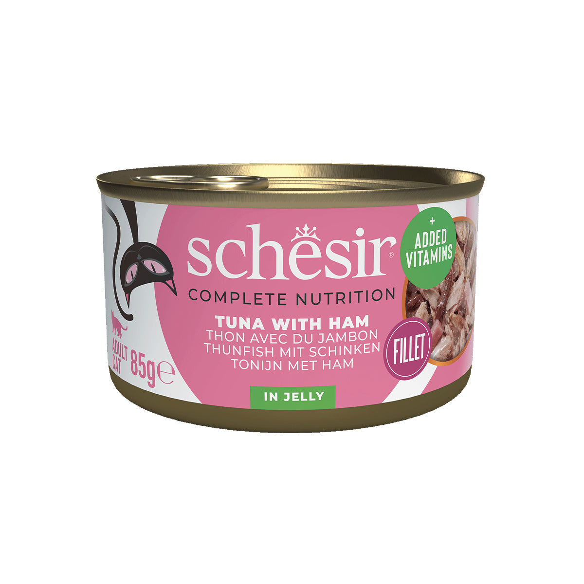 12x Schesir Gelée - Thon Avec Jambon