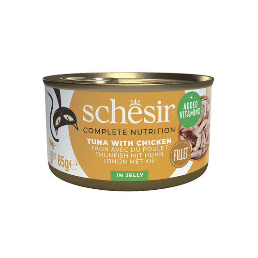 12x Schesir Gelée - Thon Avec Poulet