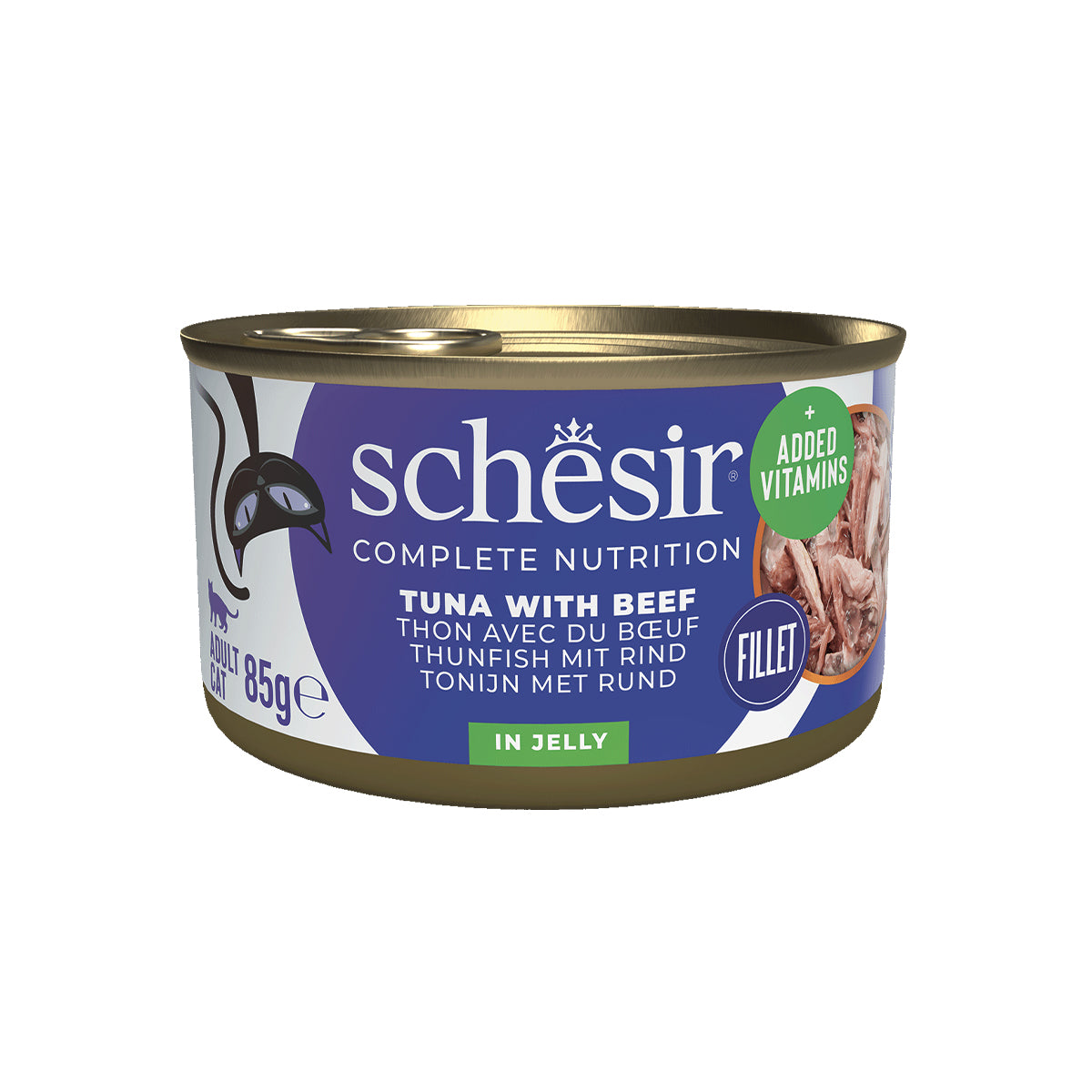 12x Schesir Gelée - Thon Avec Bœuf