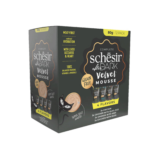 Schesir After Dark - Mousse - Variety Pack - 12 sachets 80 g