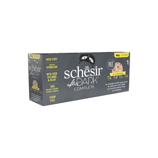 Schesir After Dark - Paté - Variety Pack 12 boîtes 80 g