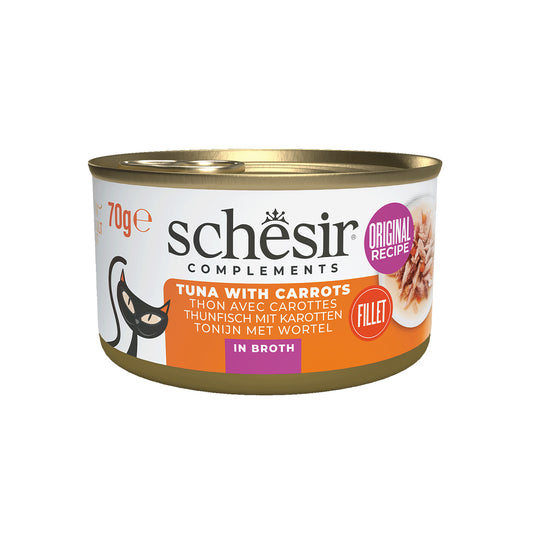 12x Schesir Bouillon - Thon Et Carotte