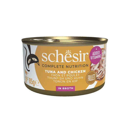 12x Schesir Bouillon - Thon, Poulet Et Riz