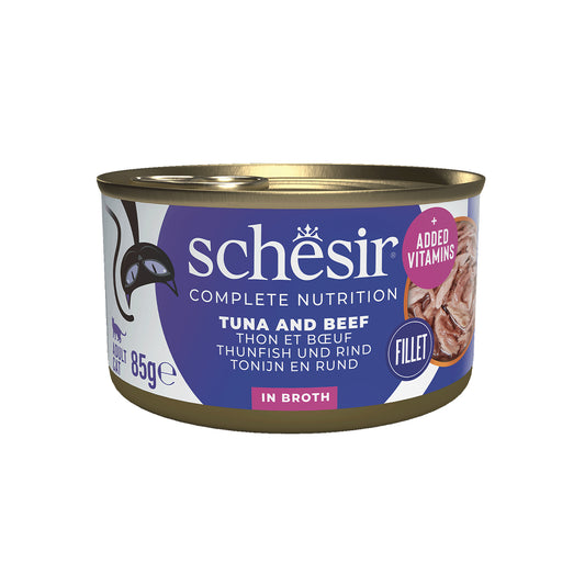 12x Schesir Bouillon - Thon, Bœuf Et Riz