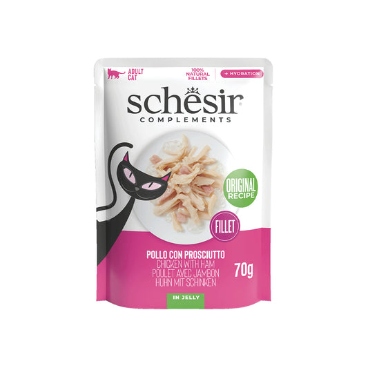 12x Schesir Gelée - Poulet Et Jambon