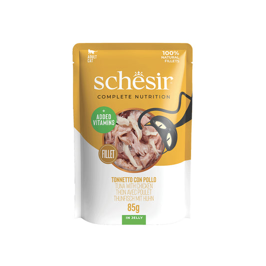 12x Schesir Gelée - Thon Et Filets De Poulet