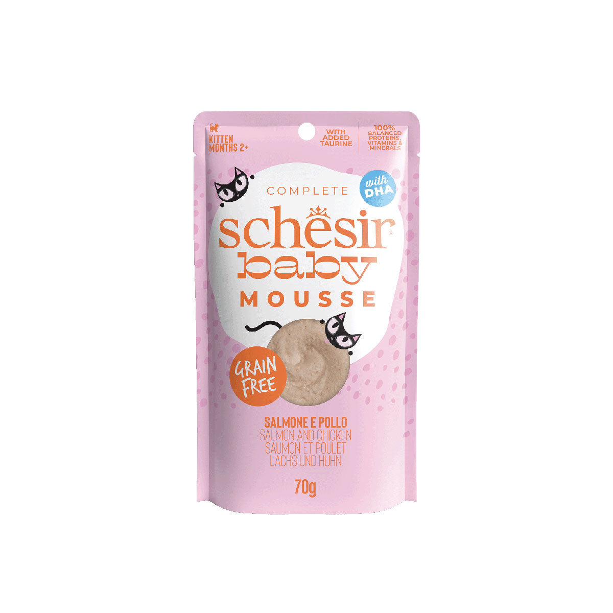 12x Schesir Baby - Mousse - Saumon