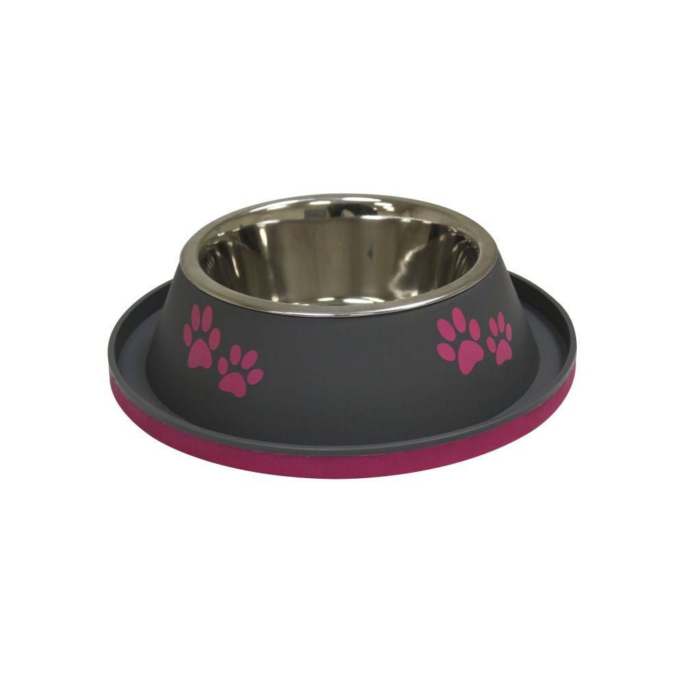 Gamelle inox avec rebord - Gris