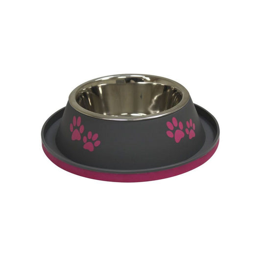 Gamelle inox avec rebord - Gris
