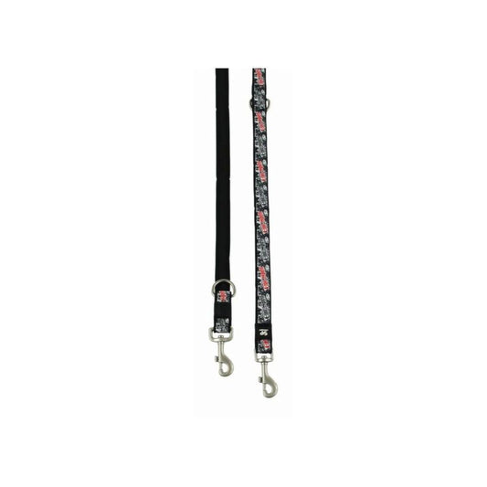 Laisse Trend Line noir/rouge