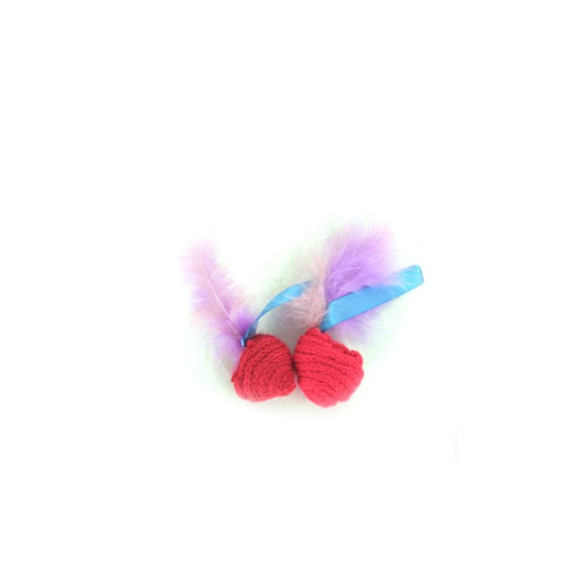 Pack de 2 boules au catnip - Rouge