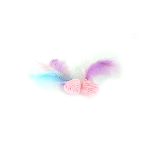 Pack de 2 boules au catnip - Rose