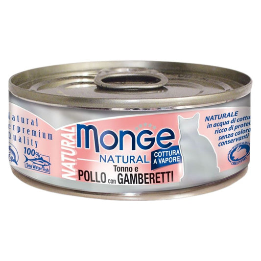 Monge Natural - Cat Adult - Thon, poulet et crevettes
