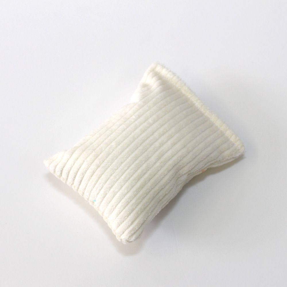Coussin à la valériane - Moyen - Velours côtelé blanc