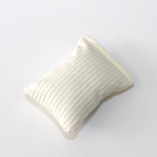 Coussin à la valériane - Moyen - Velours côtelé blanc