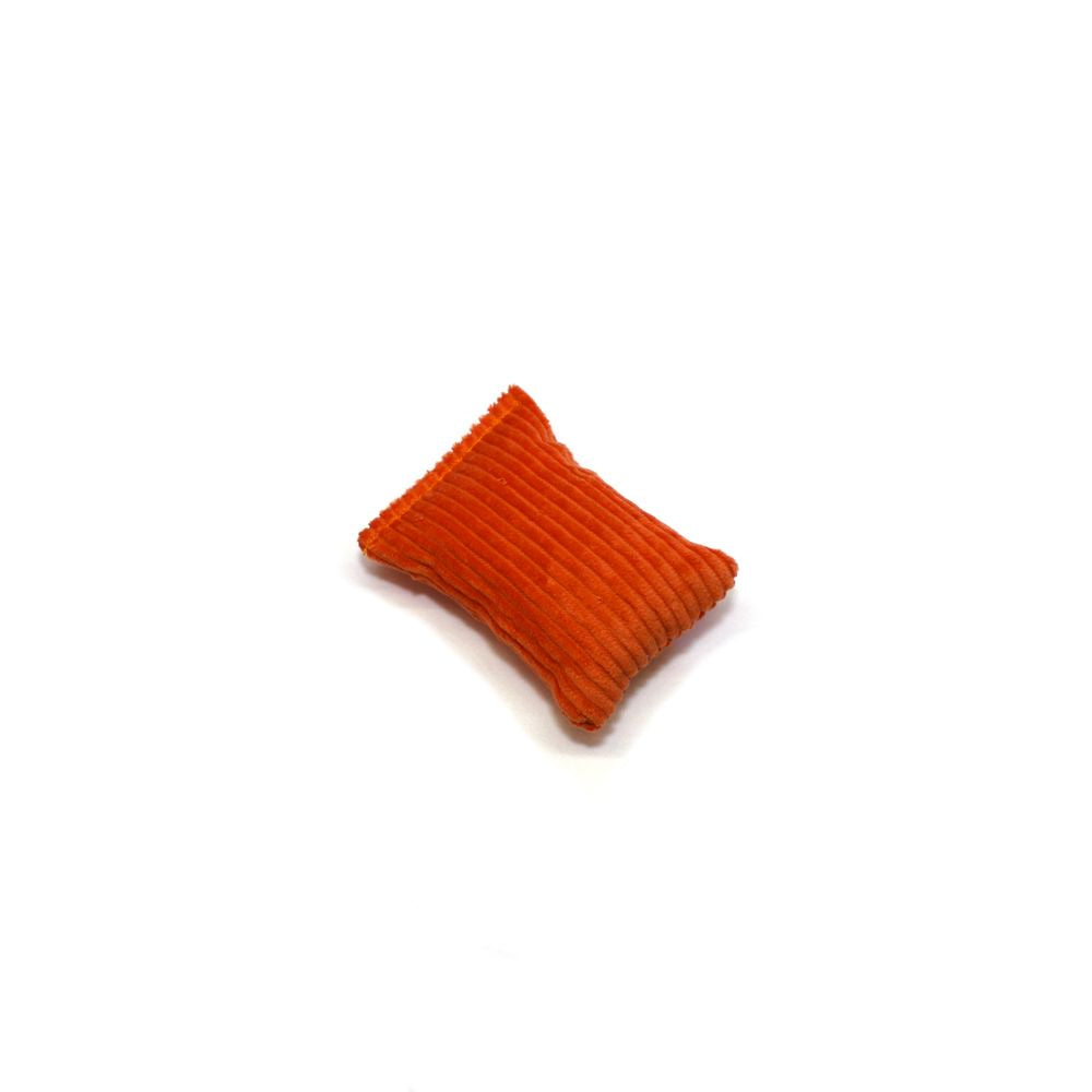 Coussin à la valériane - Moyen - Velours côtelé orange