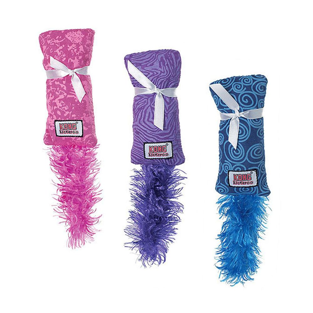 KONG Cat - Kickeroo avec Catnip - 13x5x3cm (couleurs assorties)
