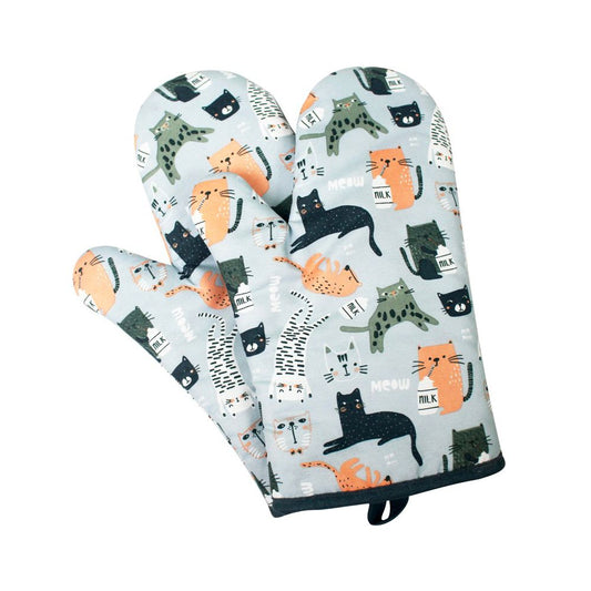 Gants de cuisine - 1 paire - Motifs chats