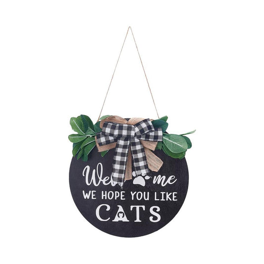 Décoration murale - We Hope you like cats - 30 x 30 cm