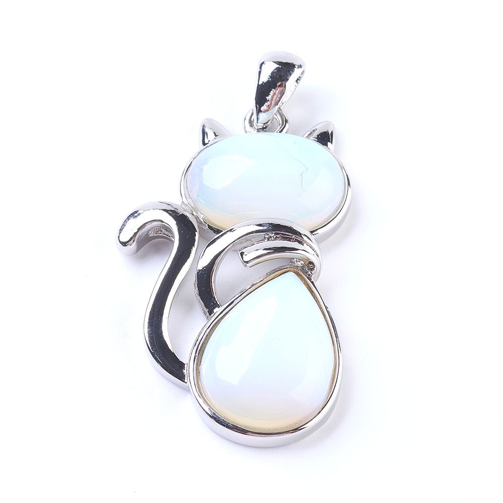 Pendentif Chat - En pierre naturelle