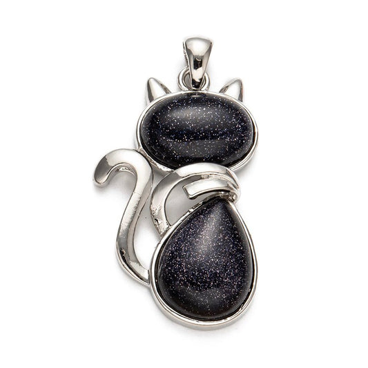 Pendentif Chat - En pierre synthétique