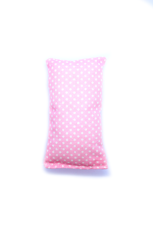 Coussin à la valériane - Moyen - Rose à pois