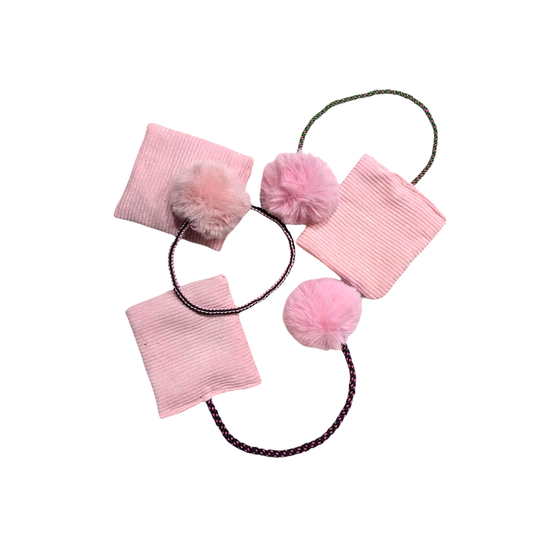 Scoubidou double à la valériane - Rose