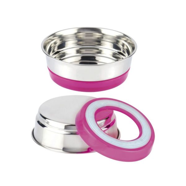 Gamelle inox - 470 ml - Fluo fuchsia