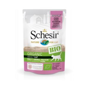 Schesir Cat (Bio Humide) - Saveur porc - Sachet 85 g