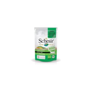Schesir Cat (Bio Humide) - Saveur poulet et porc avec courgette - Sachet 85 g