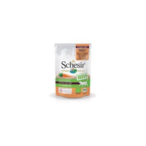 Schesir Cat (Bio Humide) - Saveur bœuf et poulet avec carotte - Sachet 85 g