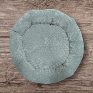 Coussin Douillet - pour arbre à chat - Ø 50 cm - Velours gaufré Menthe 06