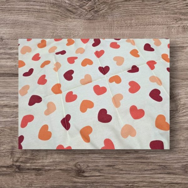 Hamac - Ecru avec coeurs oranges – Image 3